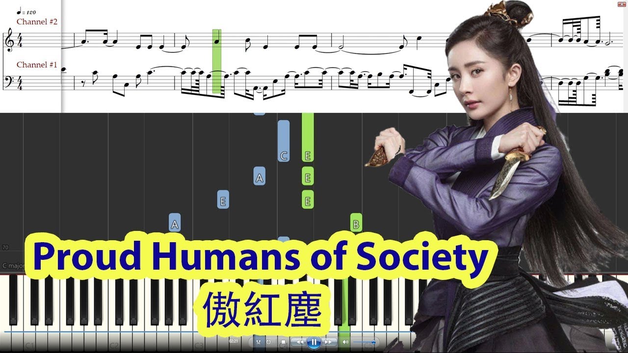 [Piano Tutorial] Proud Humans of Society | 傲紅塵 (Legend of Fuyao OST) - You Zhangjing