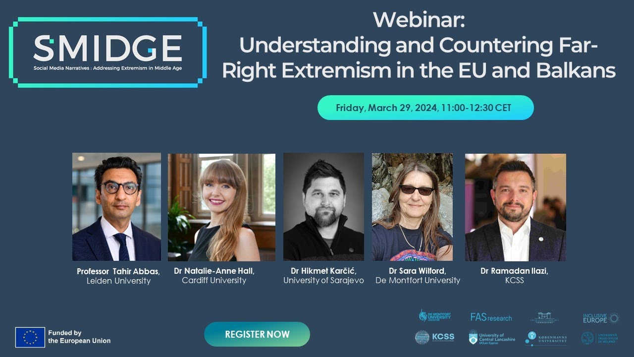 SMIDGE Webinar: Understanding and Countering FarRight Extremism in the EU and the Balkans