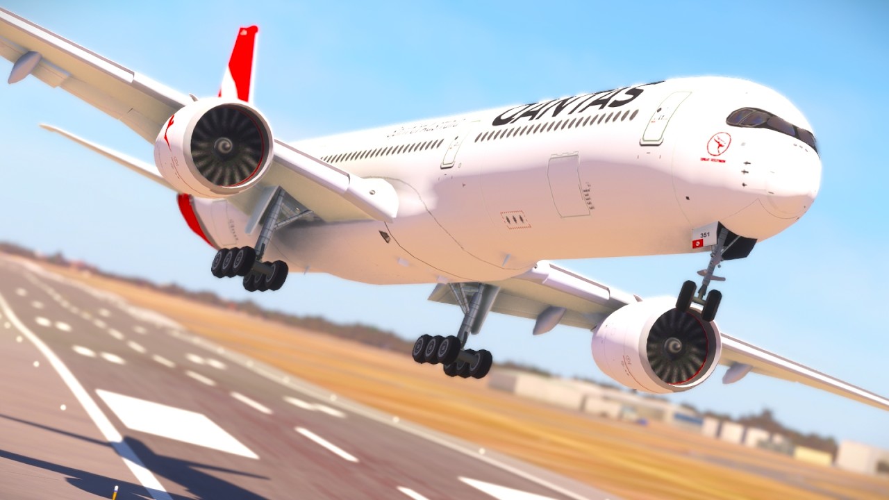 INSANE Airbus A350 Landing at Adelaide Airport with Qantas Airways?
