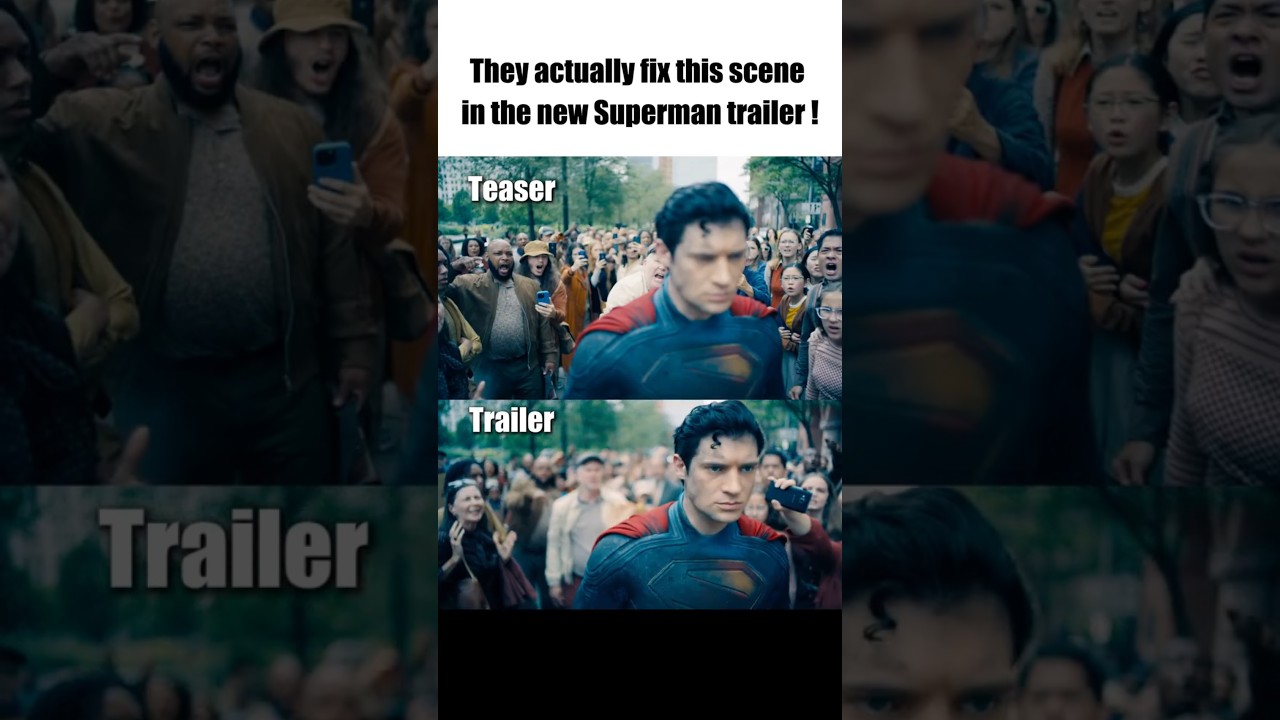 They actually changed this in the new DCU Superman trailer !