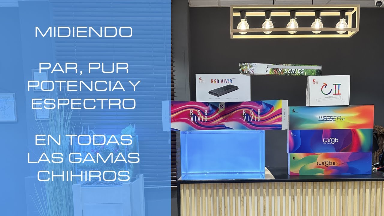 Medimos el Espectro, PAR y PUR en todas las gamas de CHIHIROS! 💡Ponemos las luces a prueba! ⚡