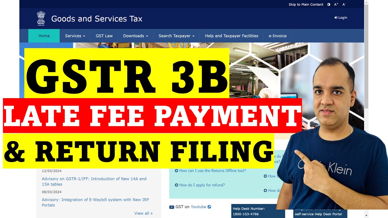 How To pay Late Fee for GSTR 3B ? Gst Nil Return Filing Late Fee