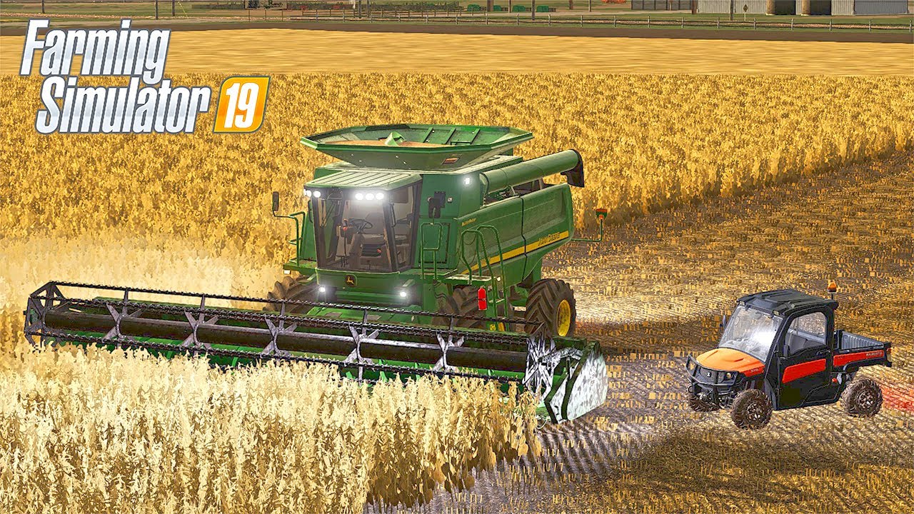 BLOWN HYDRAULIC LINE COMBINE BREAK DOWN - COUNTY LINE SEASONS FS19 (ROLEPLAY)