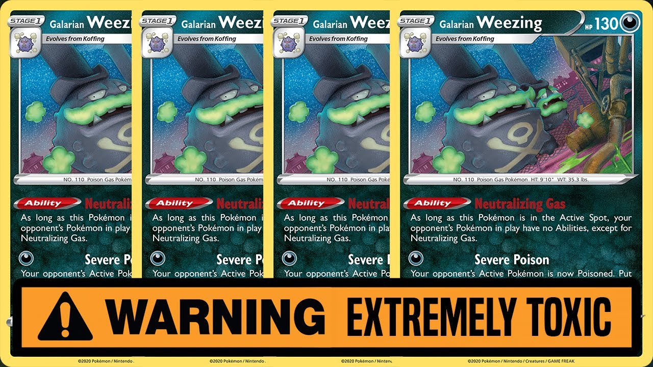 4x Galarian Weezing and 4x Koffing. That's it that's the whole deck.