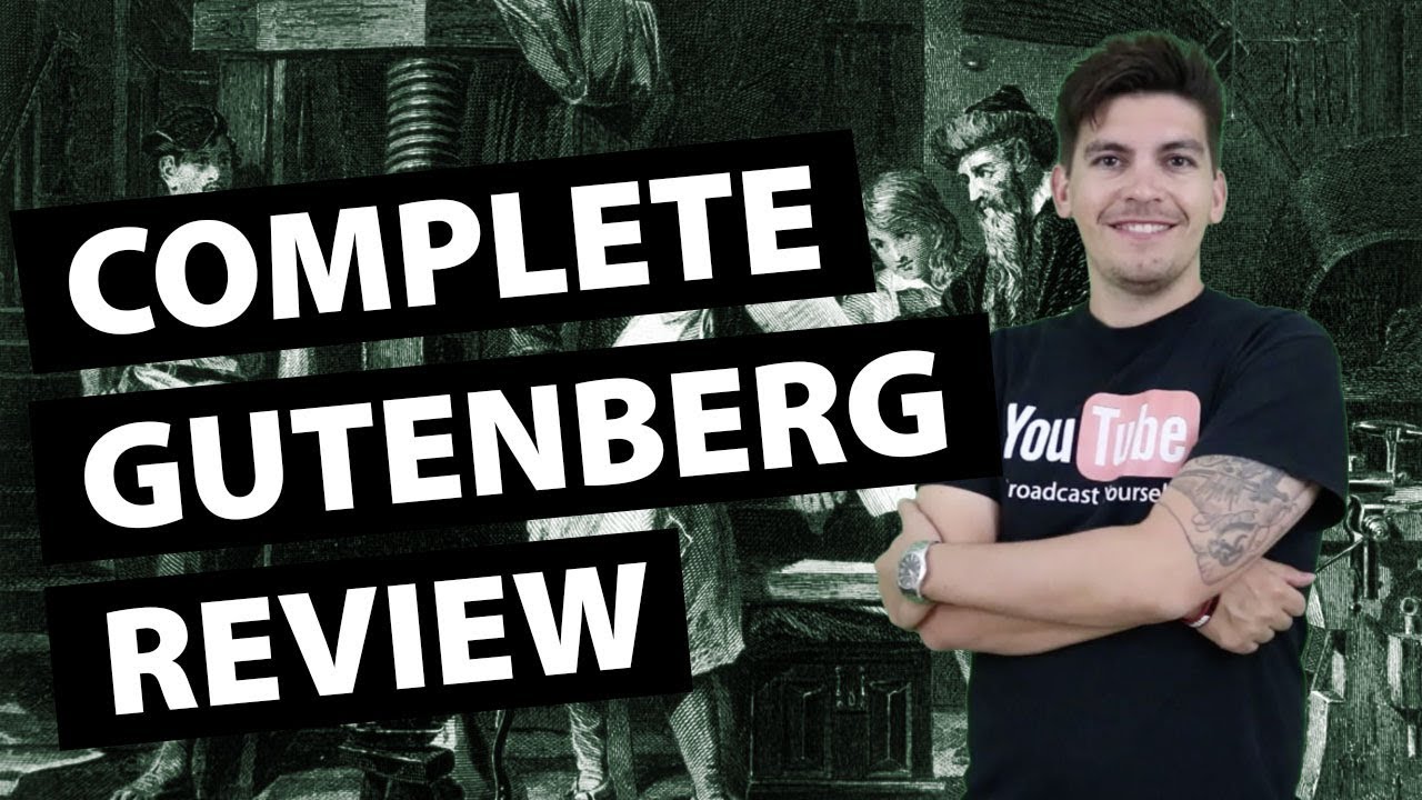 Gutenberg Review - Lets Take A Closer Look at the Gutenberg Editor For Wordpress😱