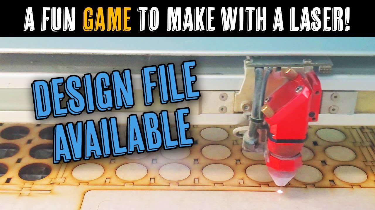 Easy Laser DIY Connect Four Across Game Project ☺️ Design File Available!
