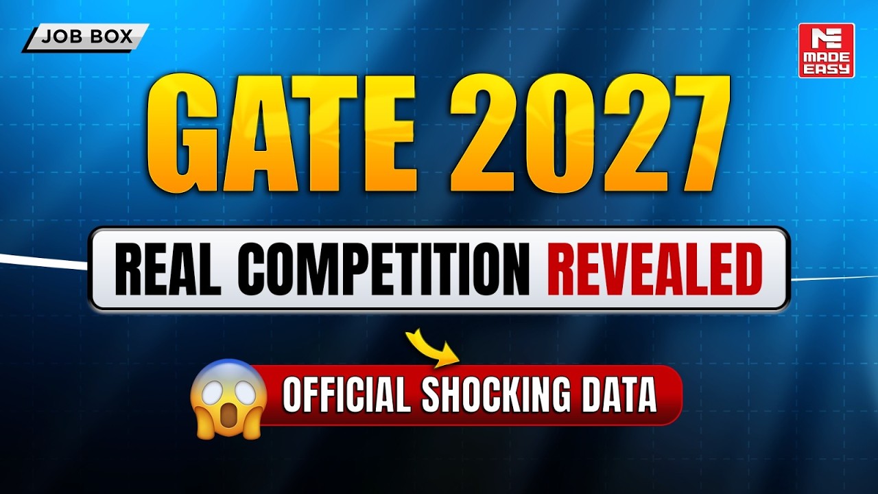 GATE 2027 Preparation | How Many Marks Do You Need for Top Rank? Official Data Analysis!