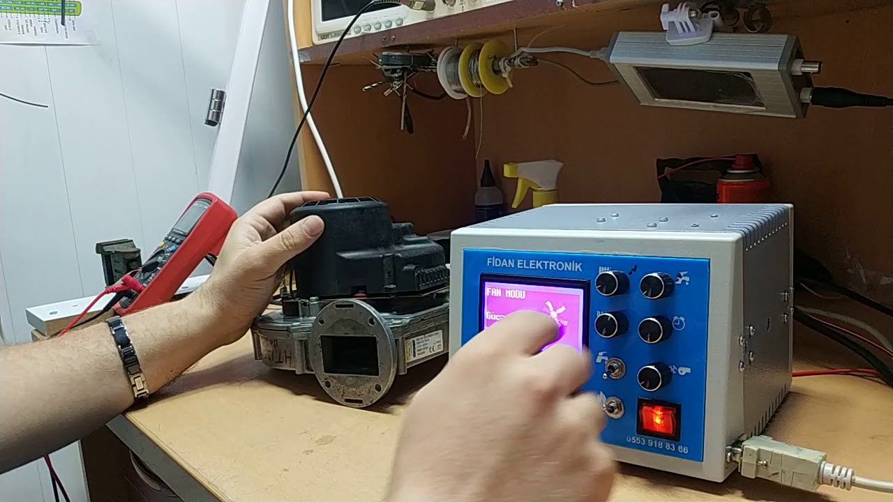 Baymak lektus yoğuşmalı kazan fanı tamirinden sonraki testi