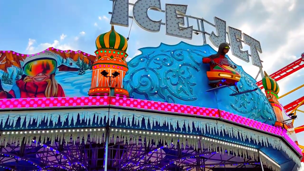Espectacular ICE JET (feria LEON 2026) Atracciones García, por la tarde (ANIMADORA MUJER) 