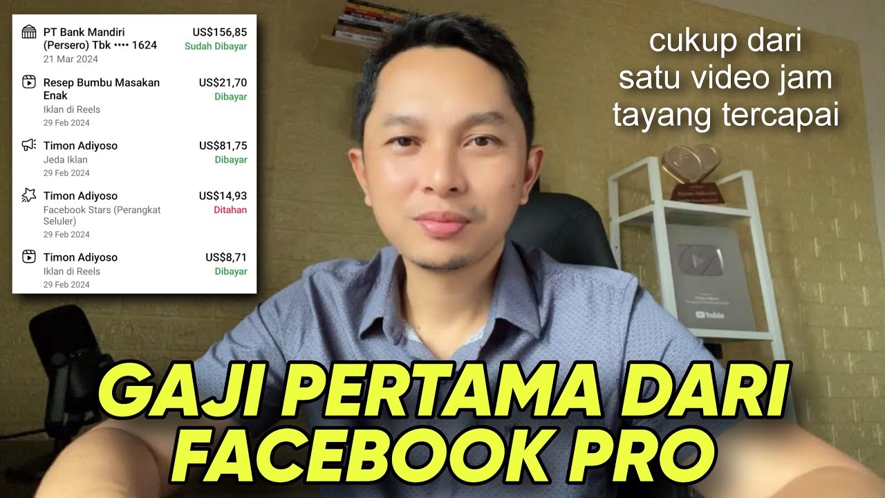 Gaji Pertama dari Facebook Pro cukup lakukan ini Dollar meningkat
