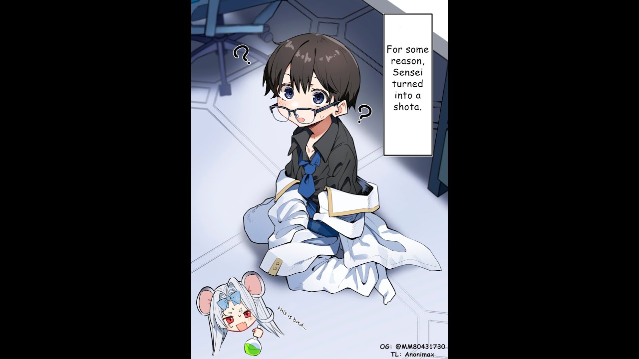 Blue Archive - for some reason, sensei turned into a shota o.o