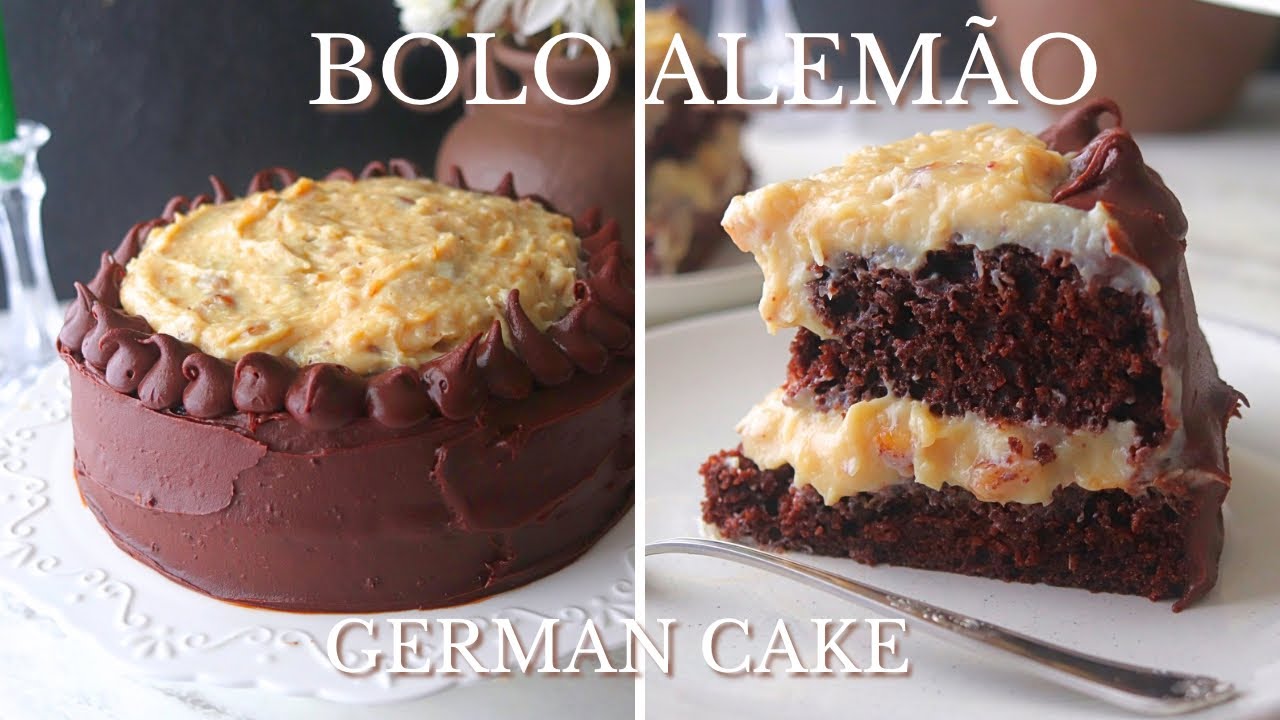 BOLO ALEMÃO - GERMAN CAKE - COM NOZES E COCO RALADO