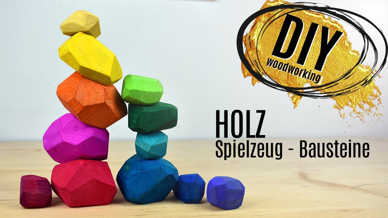 DIY Spielzeug Holz Bausteine