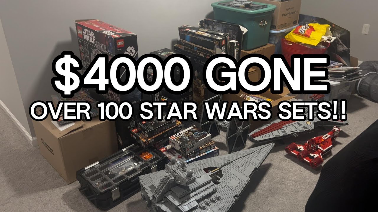 My Biggest Retired Lego Star Wars Haul Yet! I Spent $4000 Dollars??