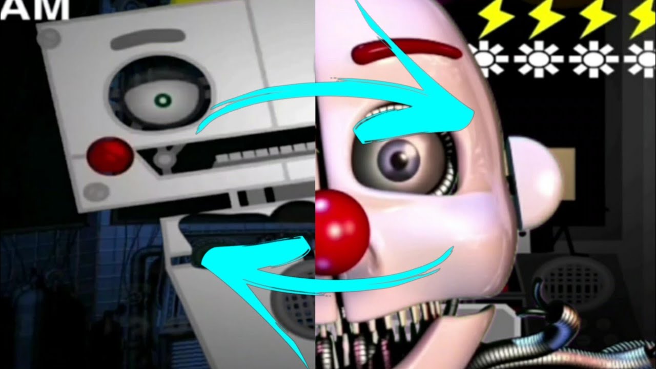 ONaF 1-5 and FNaF 1-5 but their locations are swaped