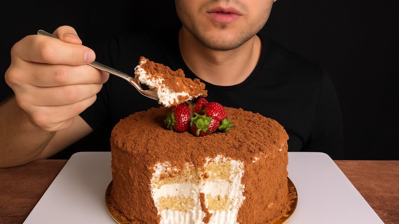 Cake ASMR 🎂🍰 | Soft & Creamy Eating Sounds | No Talking