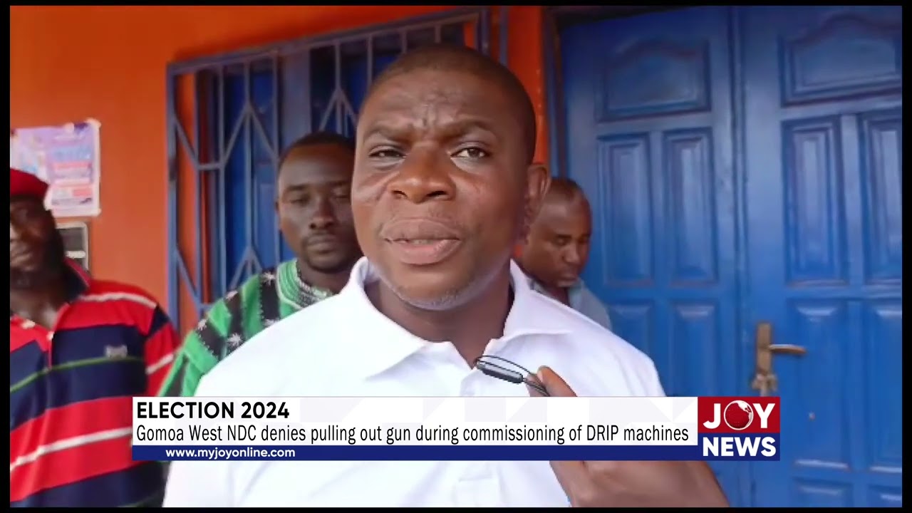 Gomoa West NDC denies pulling out gun during commissioning of DRIP machines. #ElectionHQ