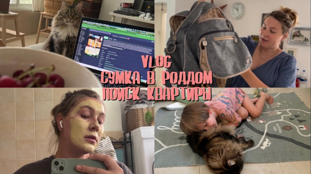 Vlog: Сумка в роддом | Поиск квартиры