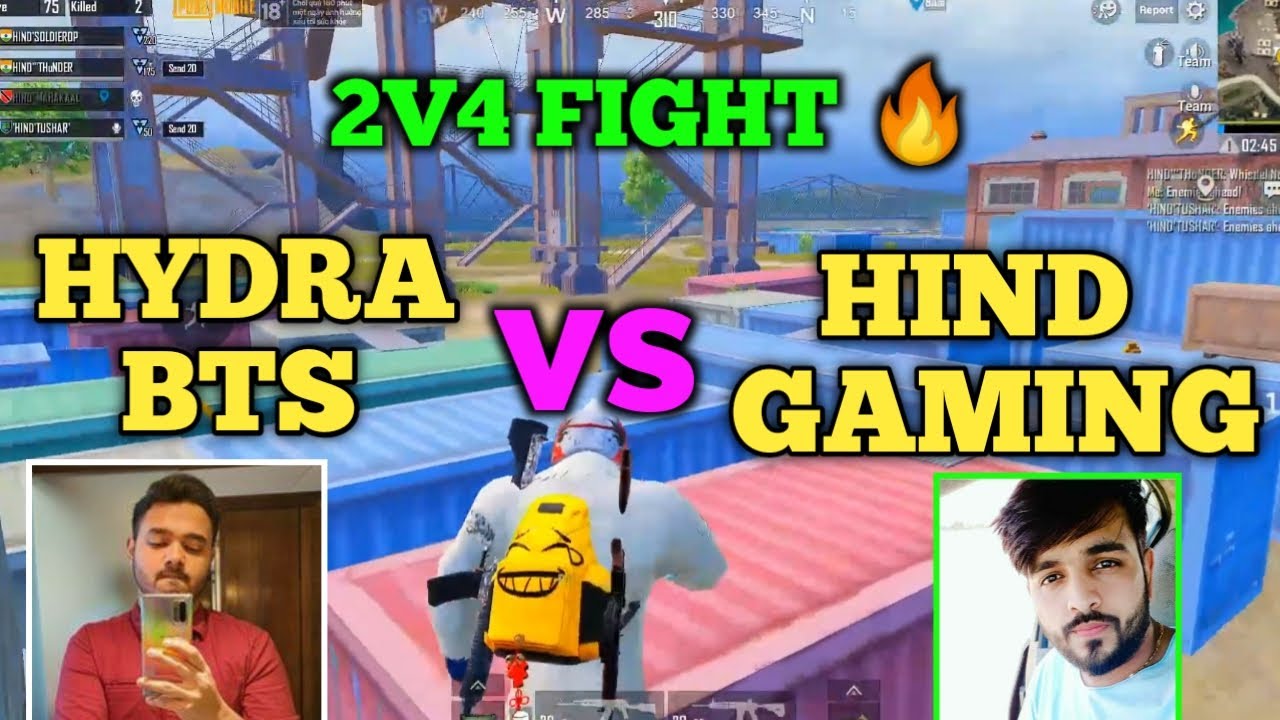 Hydra bts vs Hind gaming full intense fight in Georgopol | Hind 420 vs Hydra bts | Pubg emulator