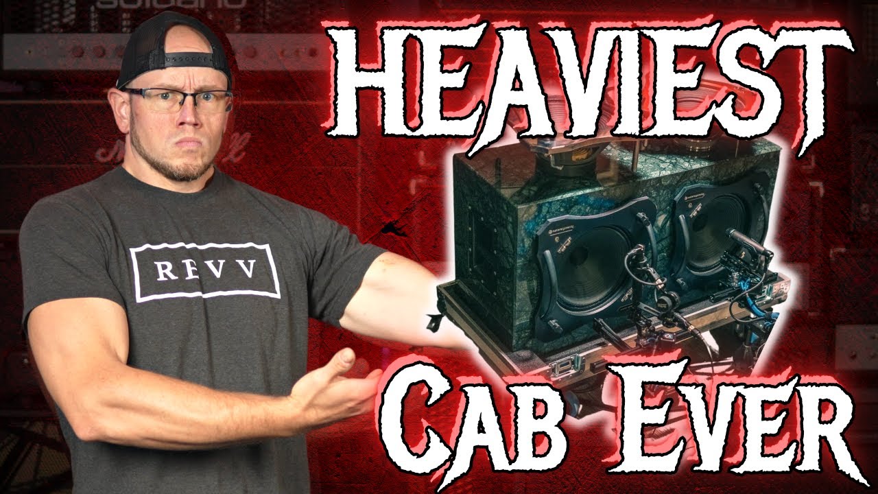 Playing through the HEAVIEST guitar speaker cab in existence!!!