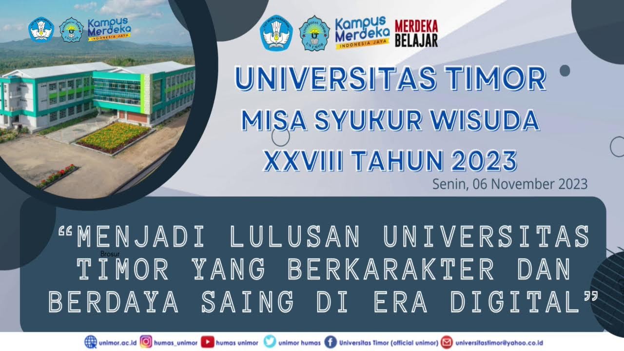 MISA SYUKUR WISUDA  XVIII  UNIVERSITAS TIMOR TAHUN 2023