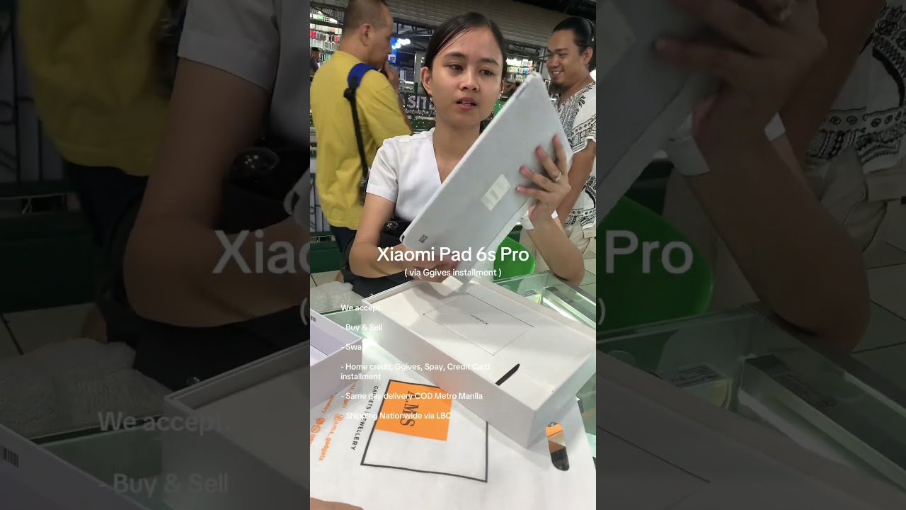 Unboxing xiaomi pad 6s pro. Xiaomi pad price, swap, installment #greenhills #xiaomipad6spro #shorts