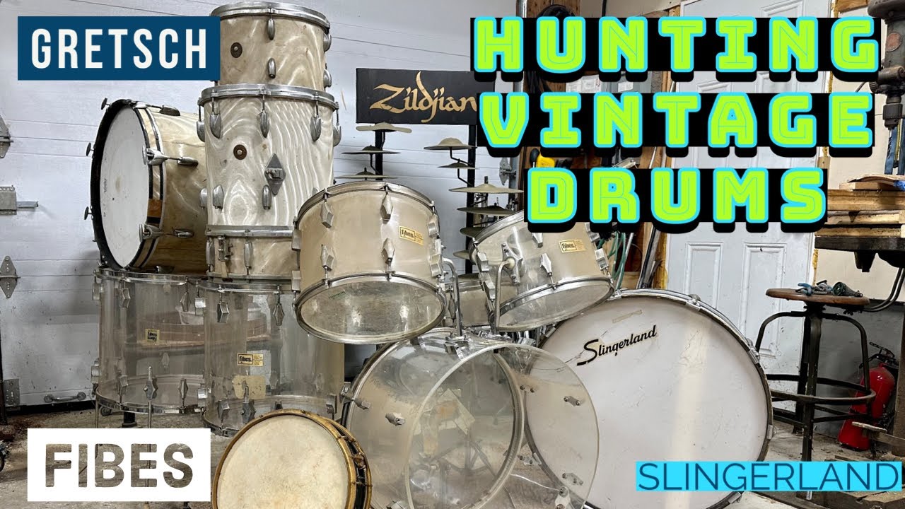 Vintage drum deals, Fibes drums, Gretsch Drums and more.