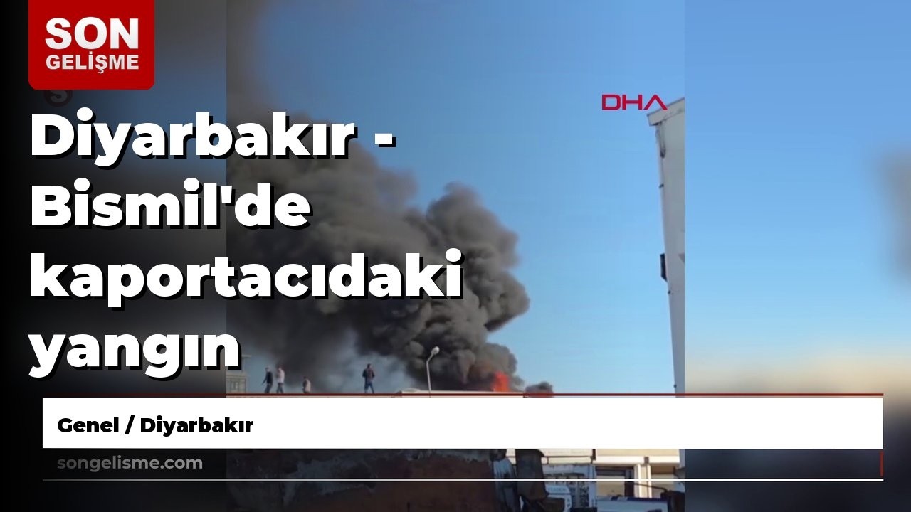 Diyarbakır - Bismil'de kaportacıdaki yangın söndürüldü
