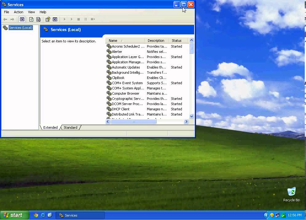 Restarting Print Spooler in Windows XP