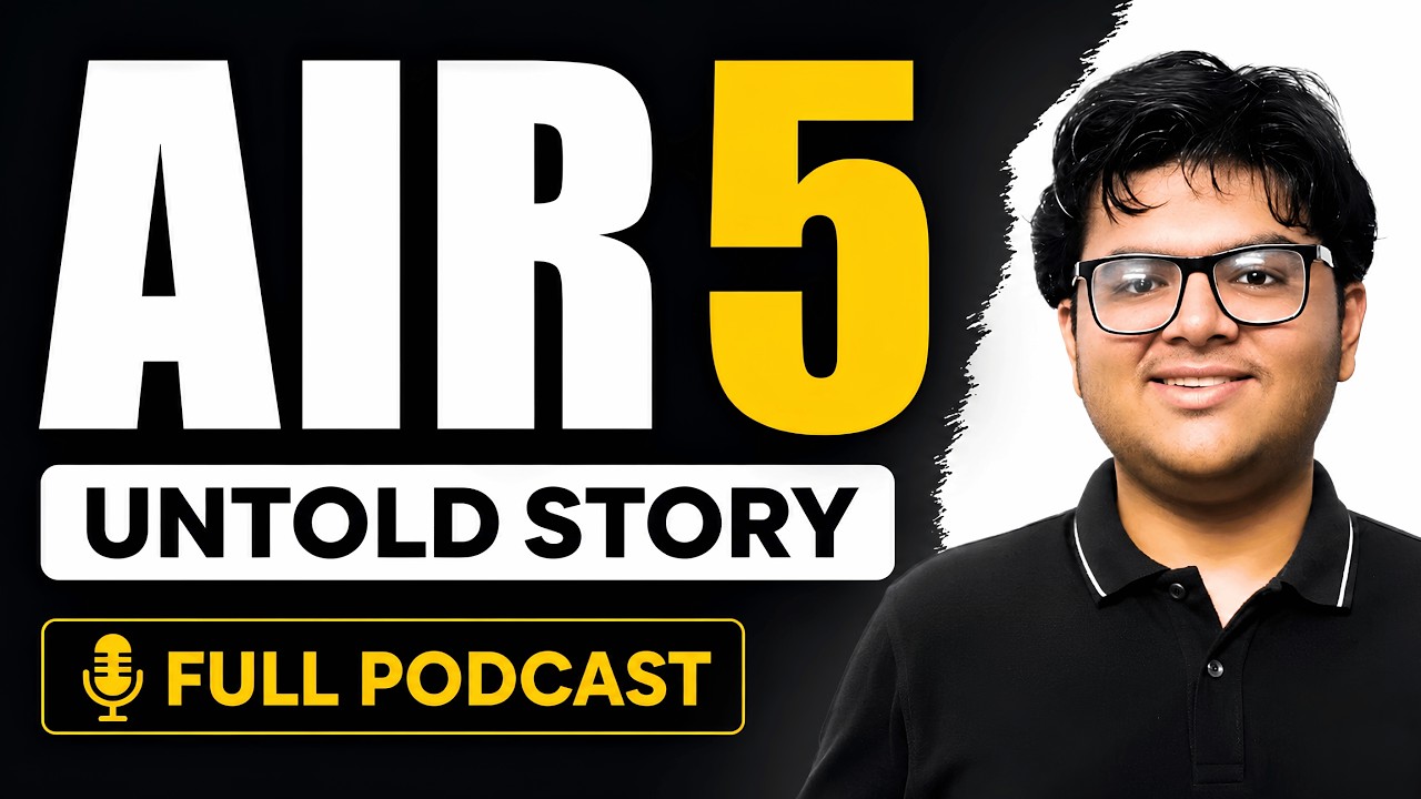 The Real Story Behind AIR 5 | JEE Advanced Strategy, Books & Downfalls 😳 