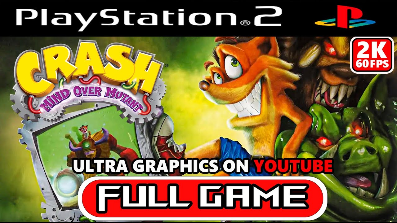 Crash: Mind Over Mutant (PS2 60FPS) Gameplay Walkthrough FULL GAME No Commentary