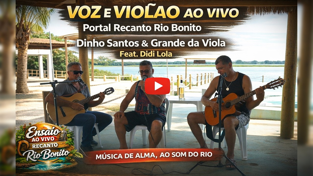 Ensaio ao Vivo na Beira do Rio | Dinho Santos & Grande da Viola (Feat. Didi Lola)