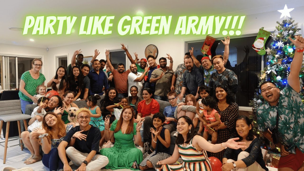 Green Army Christmas Party | Filo Games Australian Style | Something CRACKED!!!