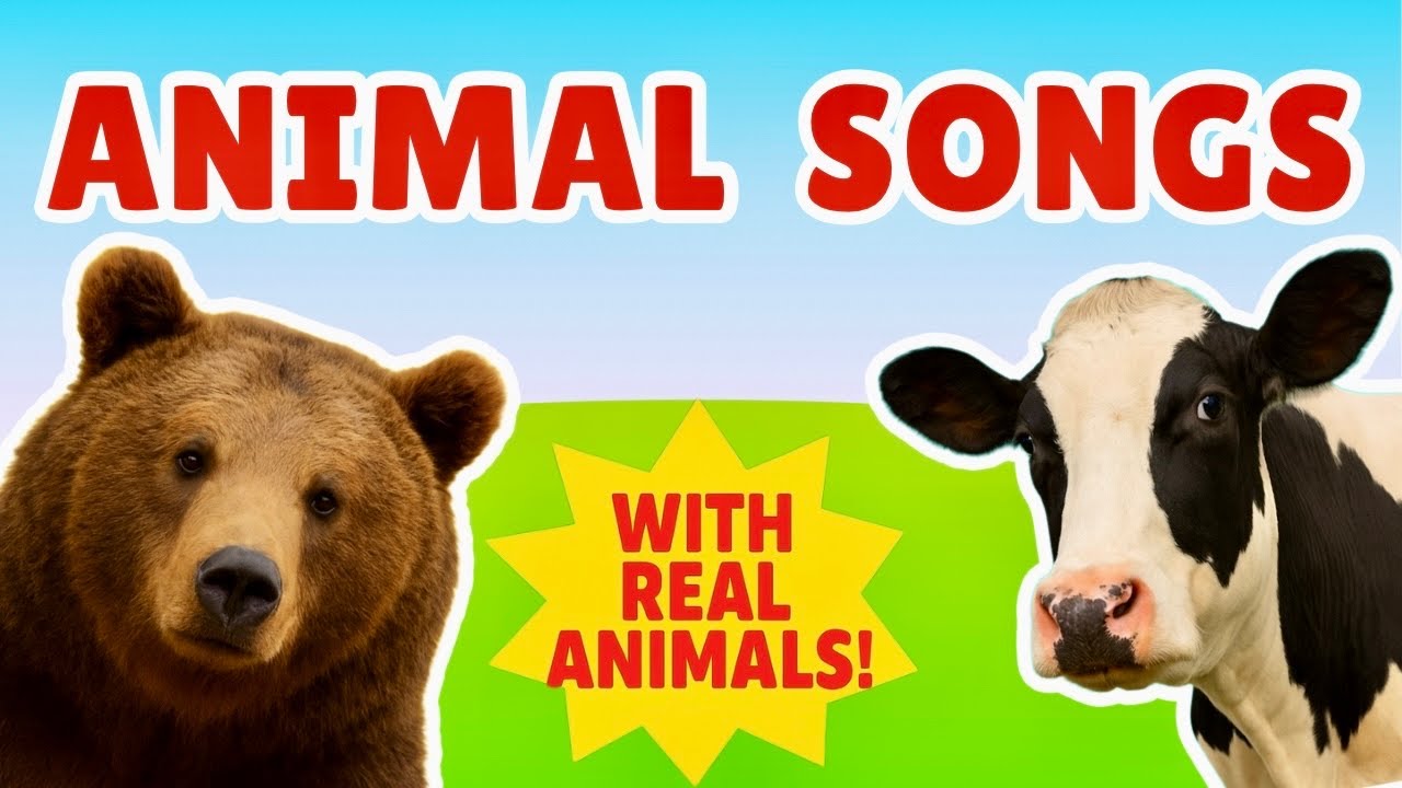 Brown Bear, Brown Bear 🐻 + Old MacDonald 🐄 | Animal Songs & Nursery Rhymes for Kids