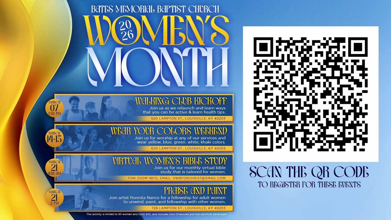 Sun 3/8/26 | 12pm | Worship Service | Rev. Dr. F. Bruce Williams