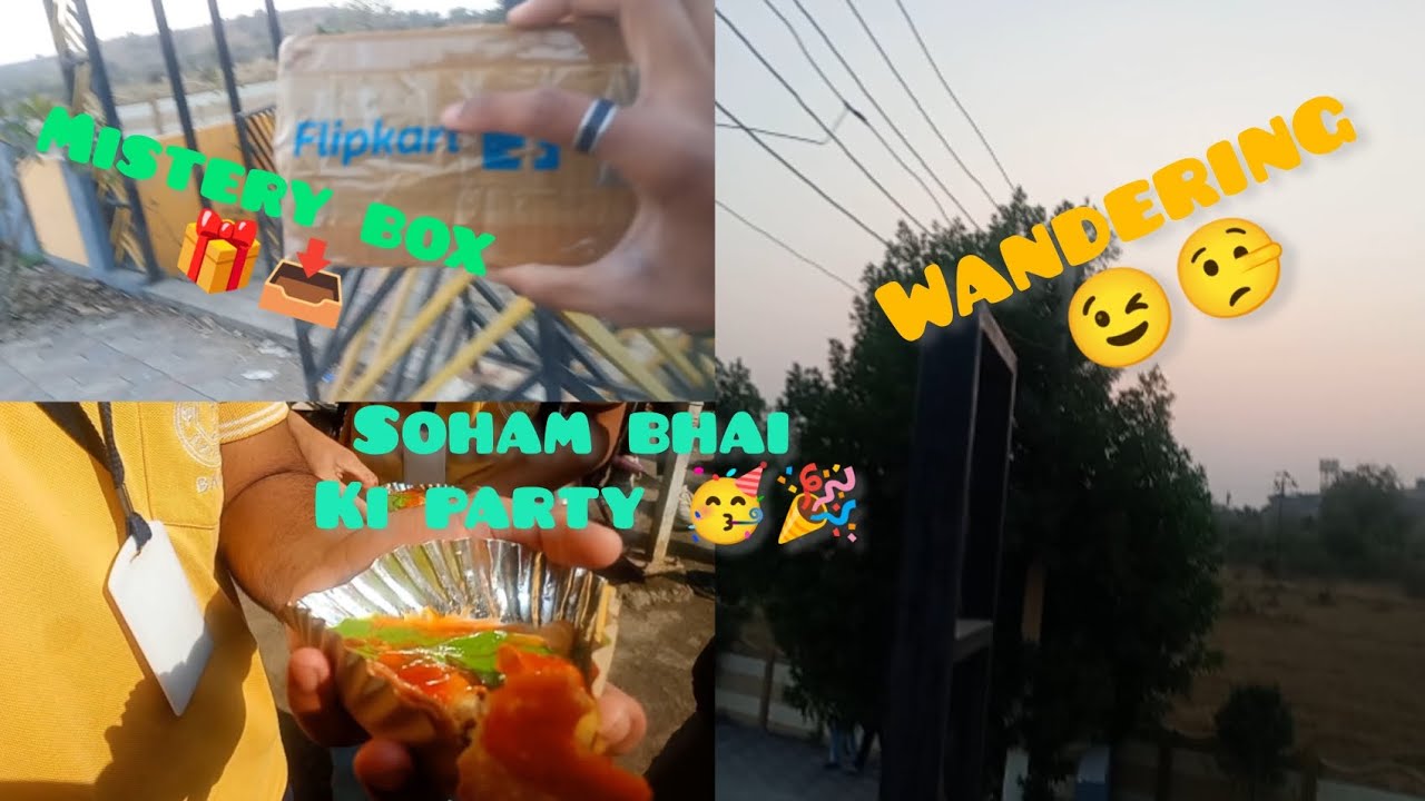 Mistery Box 🎁⁉️| Soham bhai ki Party 🥳🎉| Wandering again 🤥😉