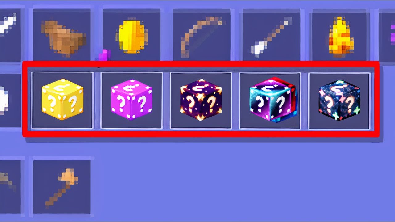 You can BUY EVERY LUCKY BLOCK in the shop.. (Roblox Bedwars)