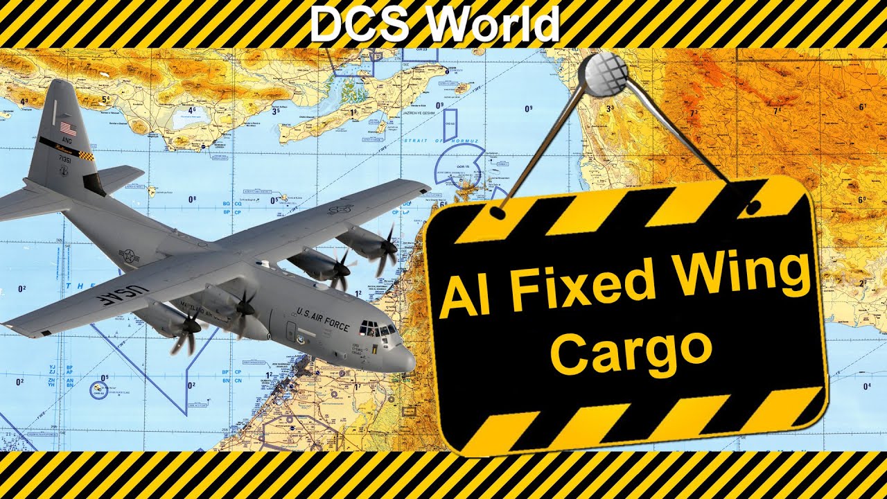 DCS World - Mission Editor - AI Fixed Wing Cargo