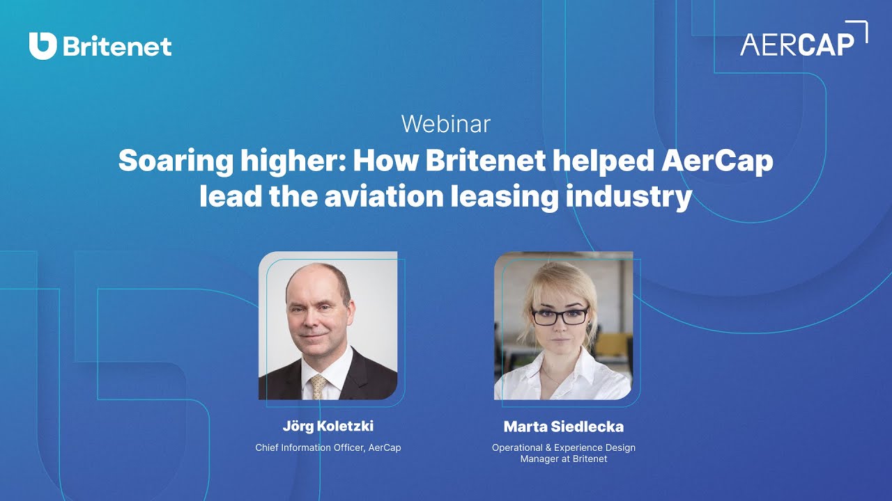 Webinar: Jak Britenet pomógł firmie AerCap stać się liderem w branży leasingu lotniczego