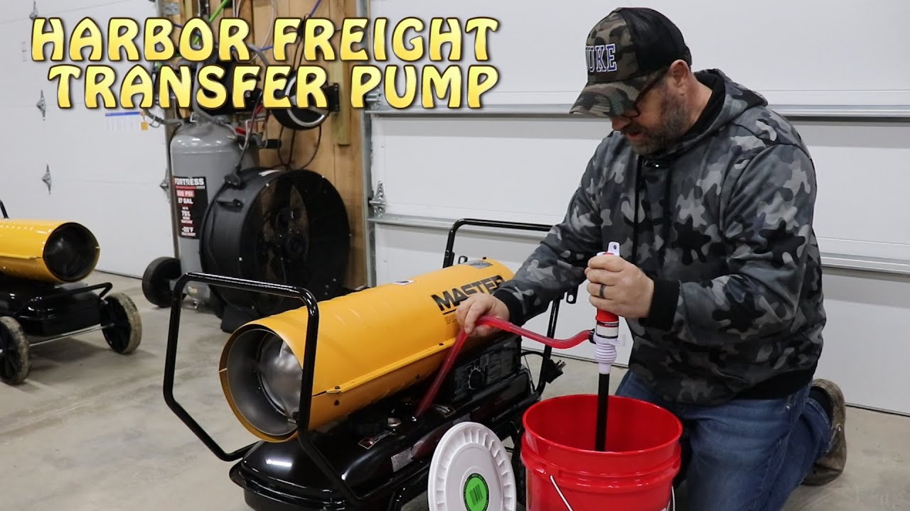 Harbor Freight Transfer Pump ~ Pumping 5 Gallons of Diesel