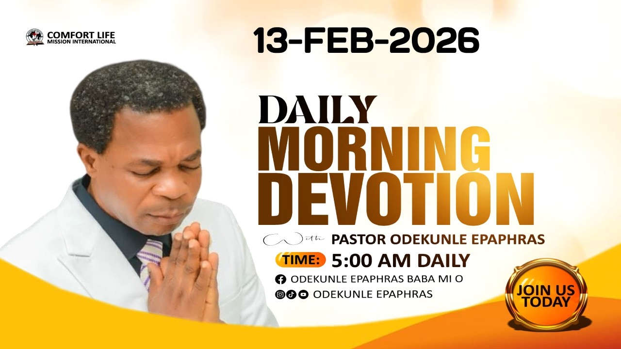 ONLINE RADIO BROADCAST WITH PASTOR ODEKUNLE EPAPHRAS _13-FEB-2026_