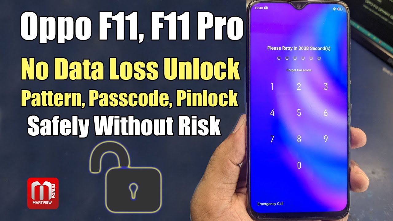 Oppo F11, F11 Pro Pattern Unlock Without Data Loss Safely
