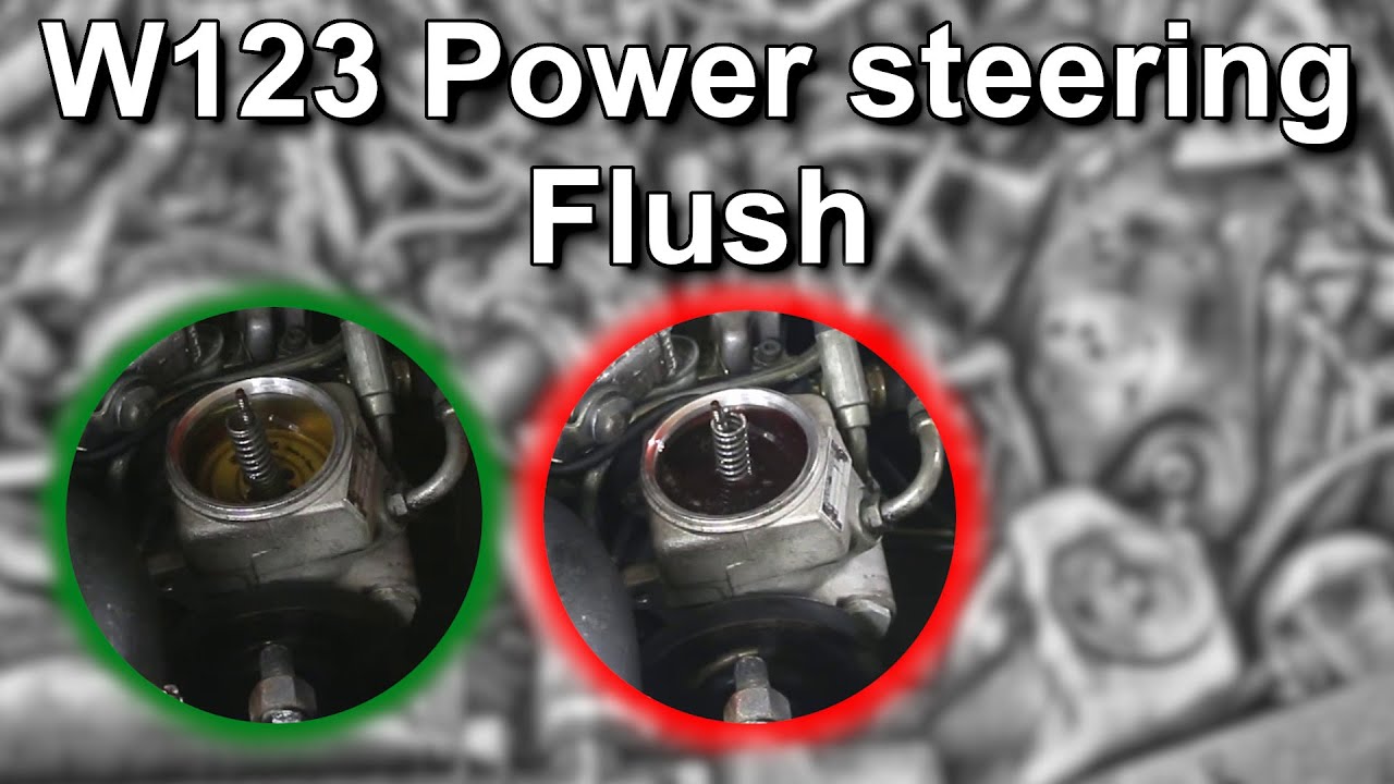W123 Most neglected maintenance points: Power steering fluid & Filter