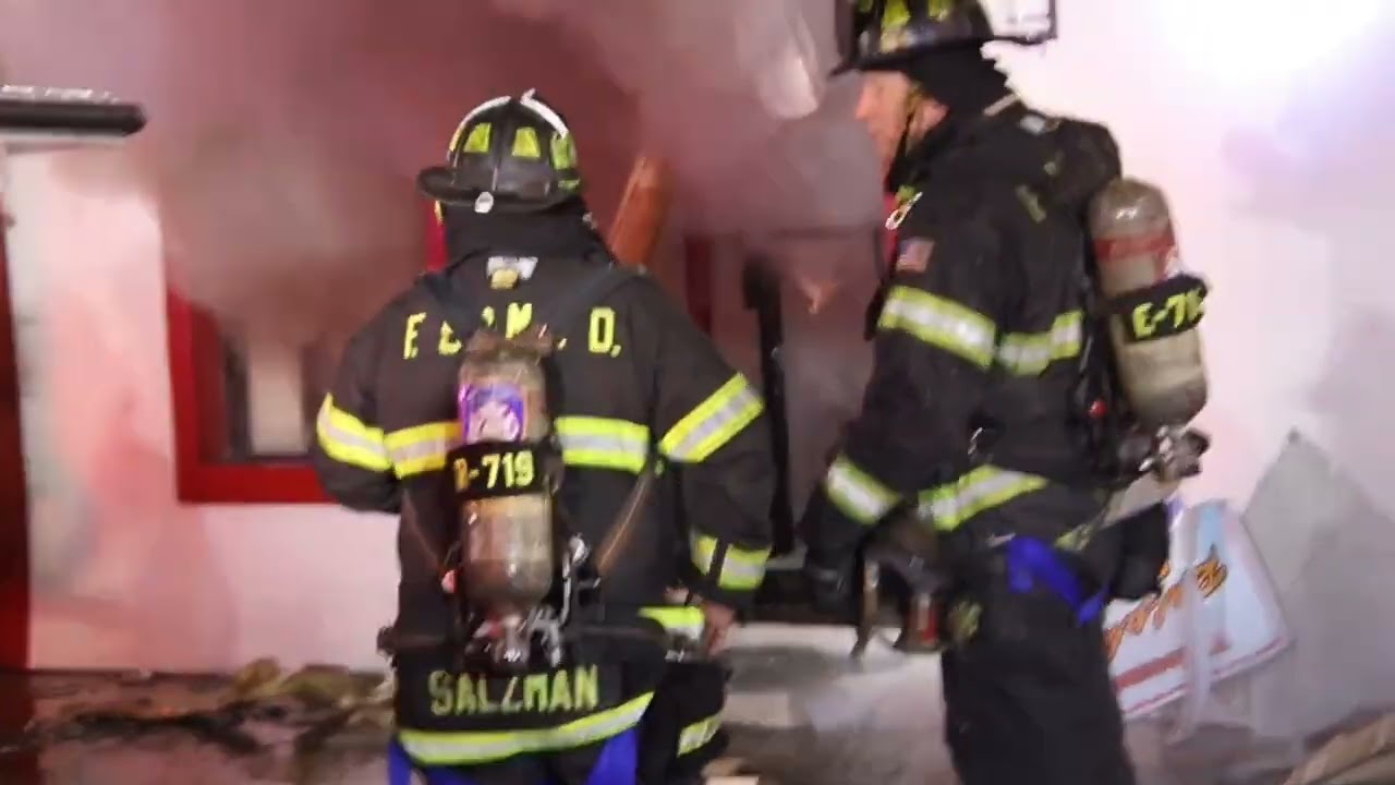 Franklin Square 5th alarm fire. -Franklin Square NY-
