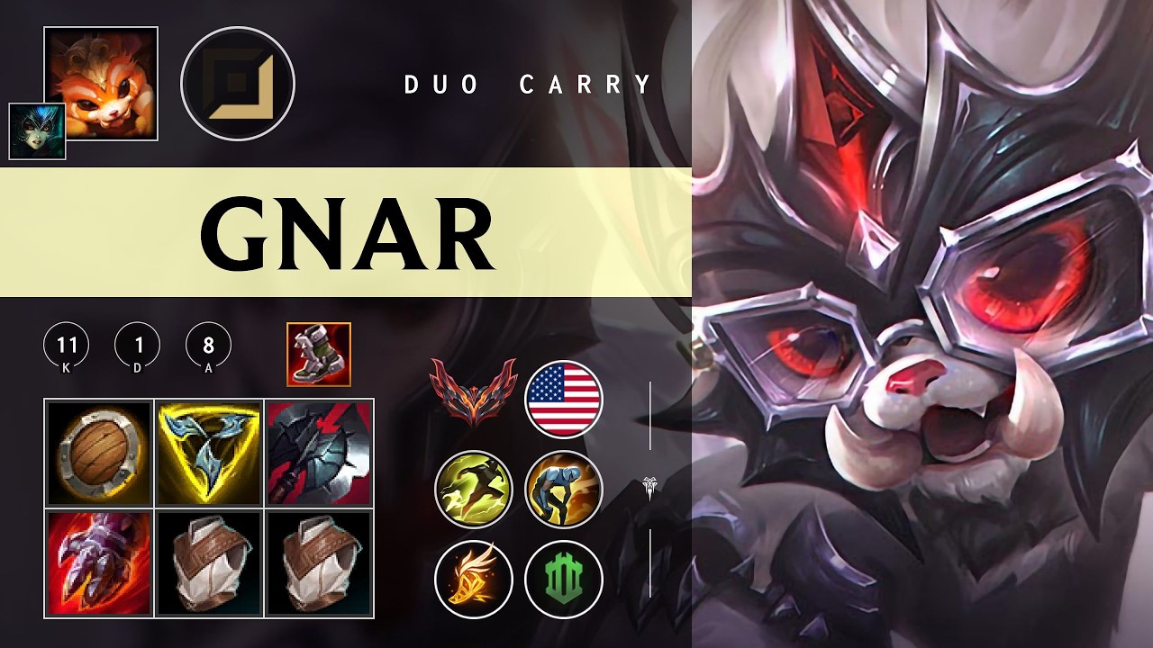 Gnar ADC vs Caitlyn - NA Grandmaster Patch 26.05