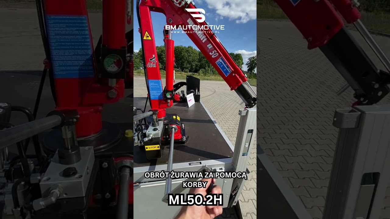 Żuraw HDS Maxilift ML50.2 H PLH - ręczny żuraw idealny na auto dostawcze  #żuraw #hds #maxilift