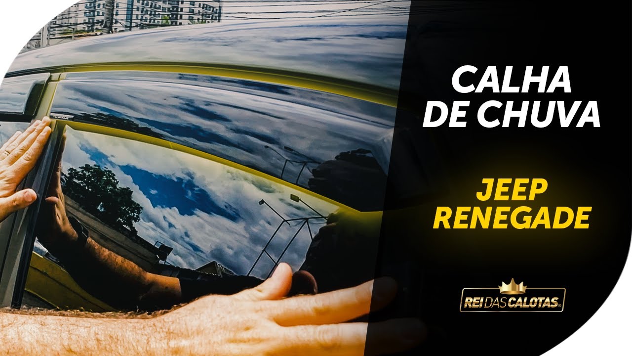 Instalei as Calhas de Chuva do Jeep Renegade!