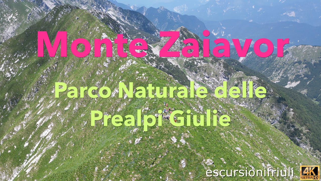 165 Monte Zaiavor / Zajauron (4K) Una verde panoramica cima nel Parco Naturale delle Prealpi Giule.