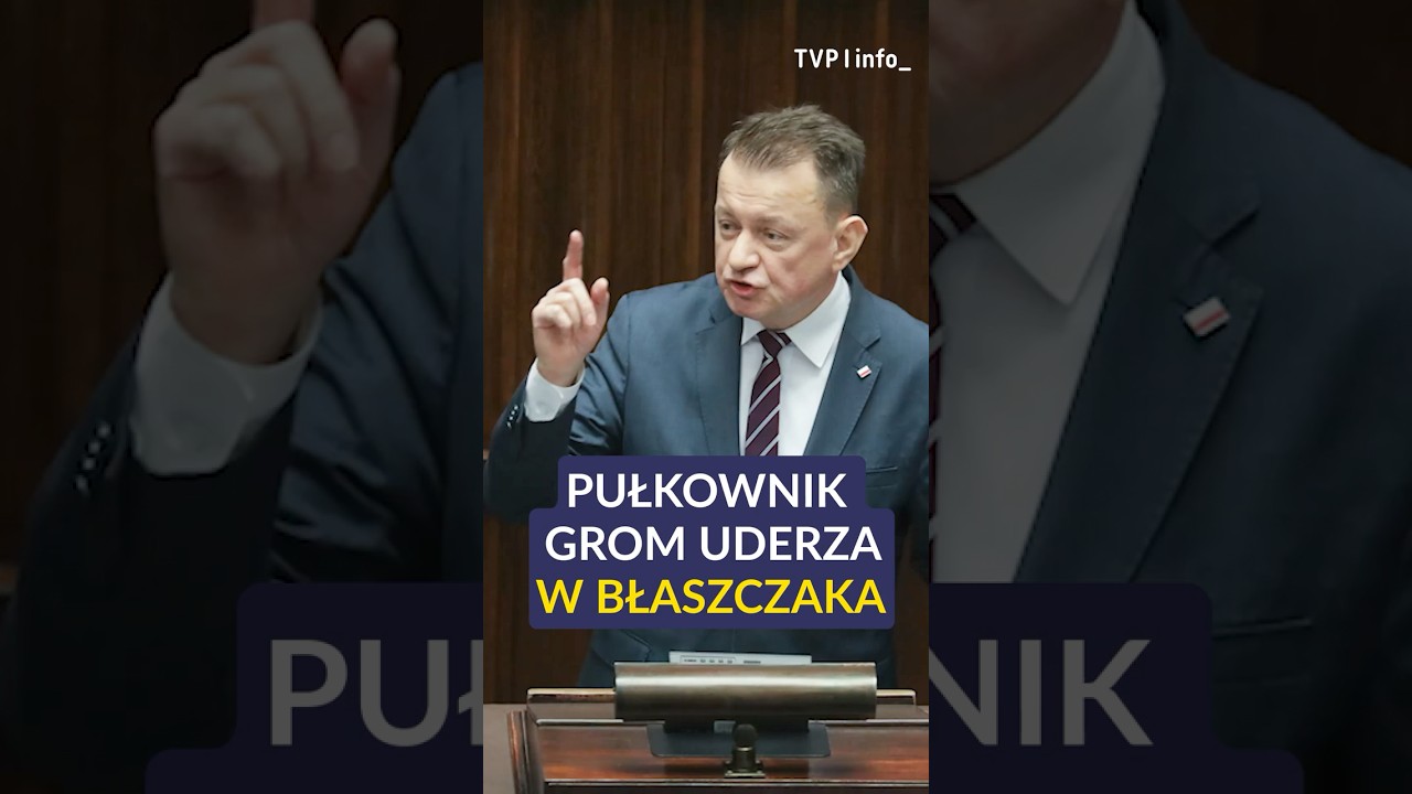 Pułkownik GROM uderza w Błaszczaka. 