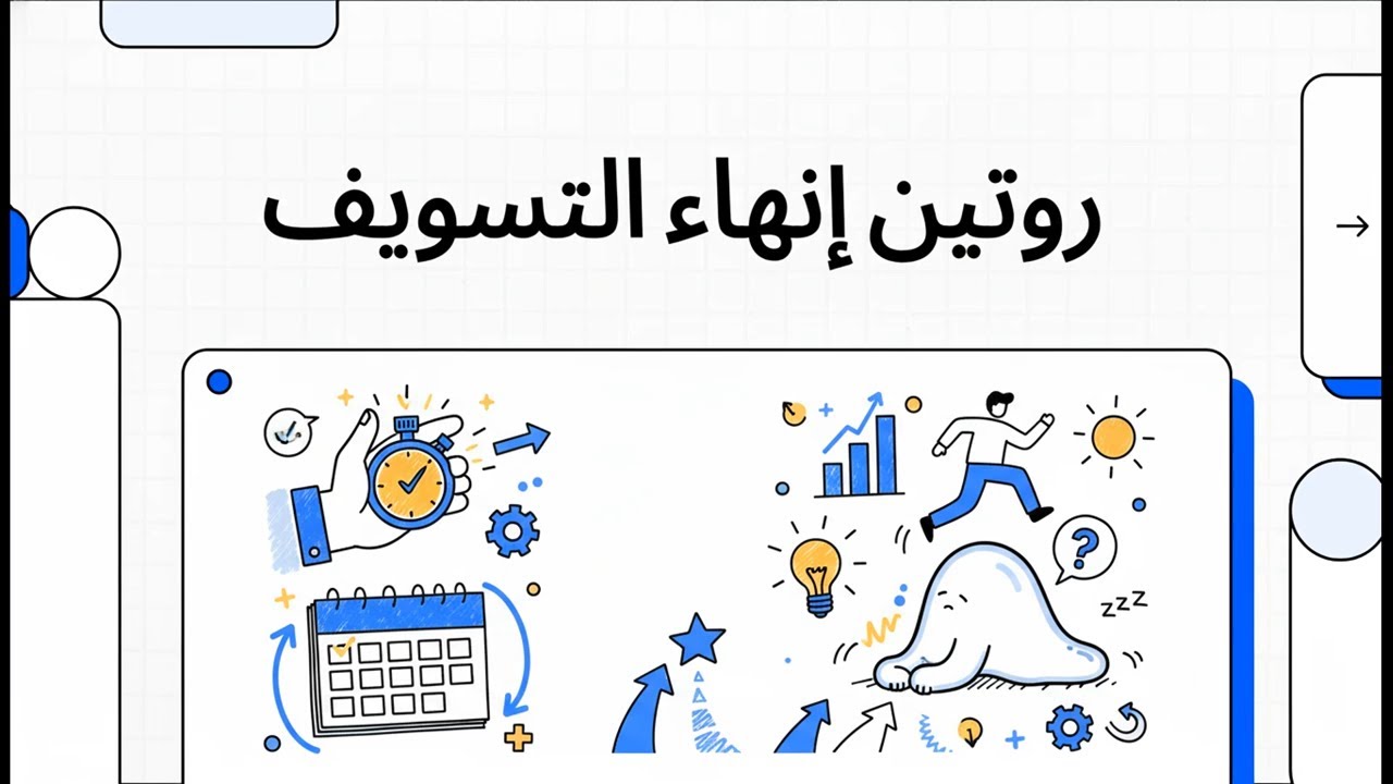 روتين إنهاء التسويف